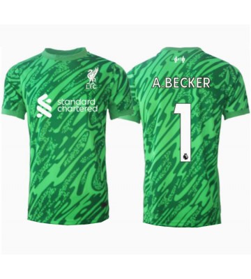 Liverpool Alisson Becker #1 Målvakt Bortatröja 2024-25 Kortärmad